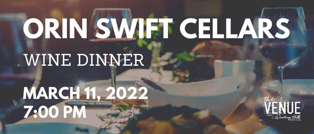 Orin Swift Cellars Wine Dinner